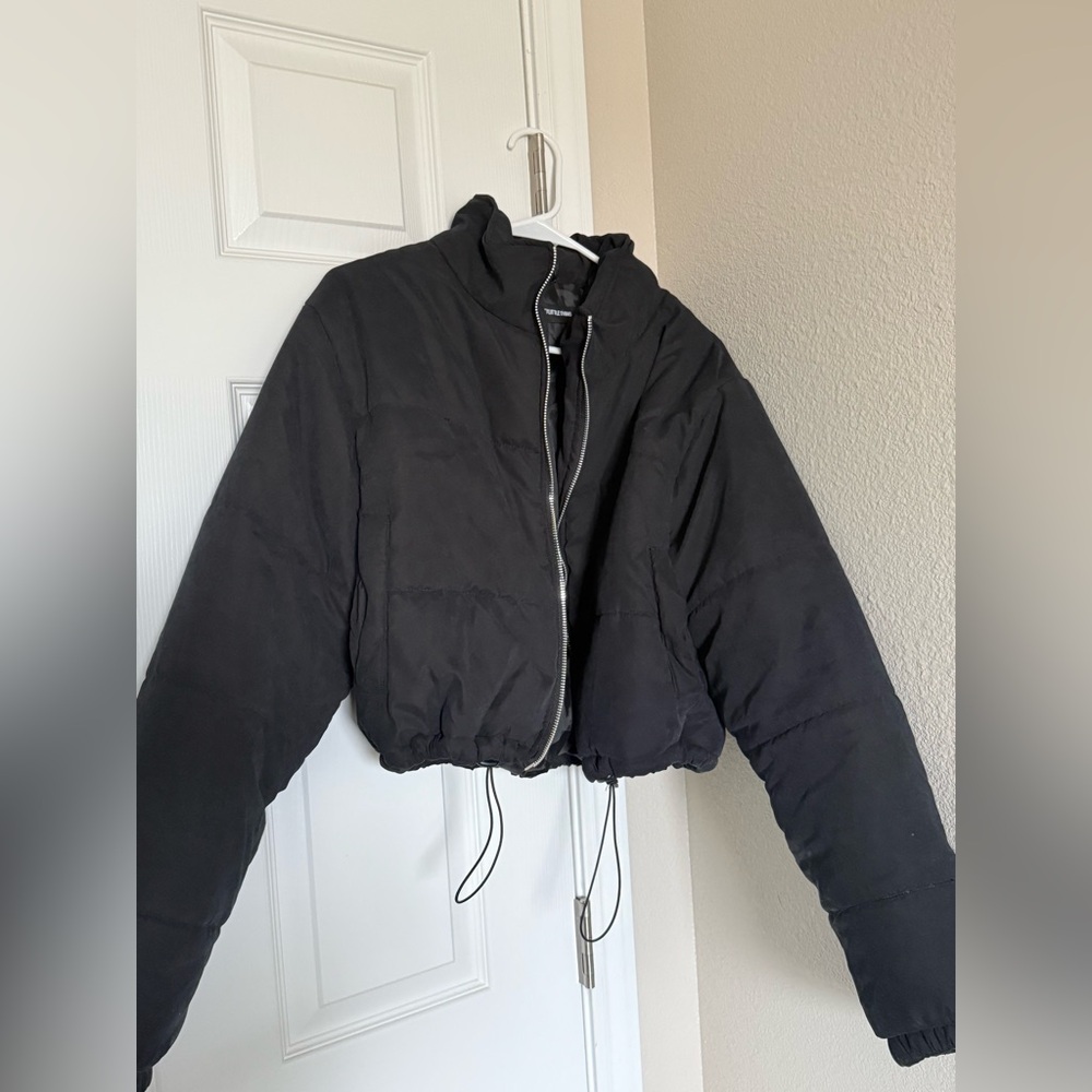 Black Cropped Jacket Size M